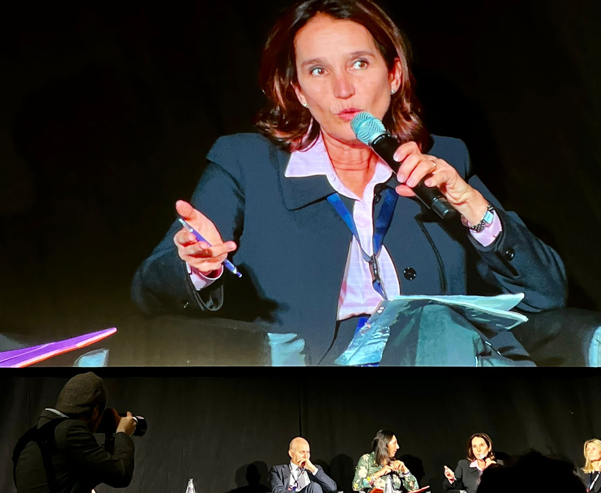 La presidente di AGI, Tatiana Biagioni, alla tavola rotonda: "È Previdenza: regolamenti e sostenibilità", nel corso del congresso straordinario di Aiga