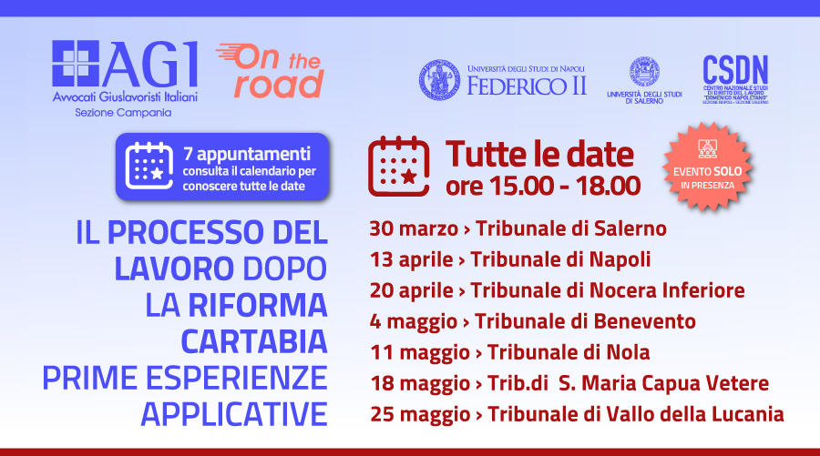 IL PROCESSO DEL LAVORO DOPO LA RIFORMA CARTABIA PRIME ESPERIENZE APPLICATIVE